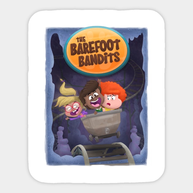 'The Barefoot Bandits' Poster Sticker by mukpuddy